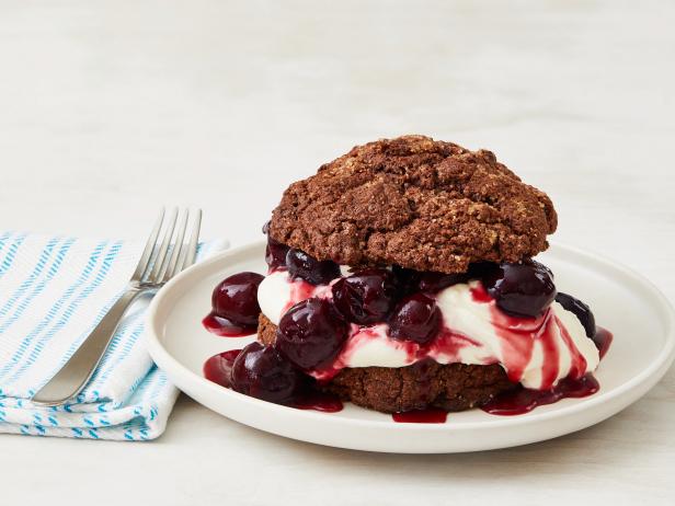 Cherry-Almond Chocolate Shortcakes image