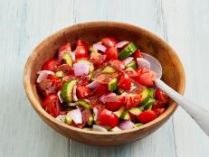 "The longer this salad sits, the better it tastes -- just add the pancetta at the last minute," says Valerie.