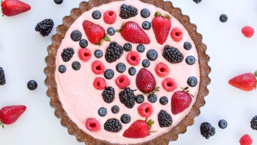 No-Bake Mixed Berry Tart Recipe, Jackie Alpers