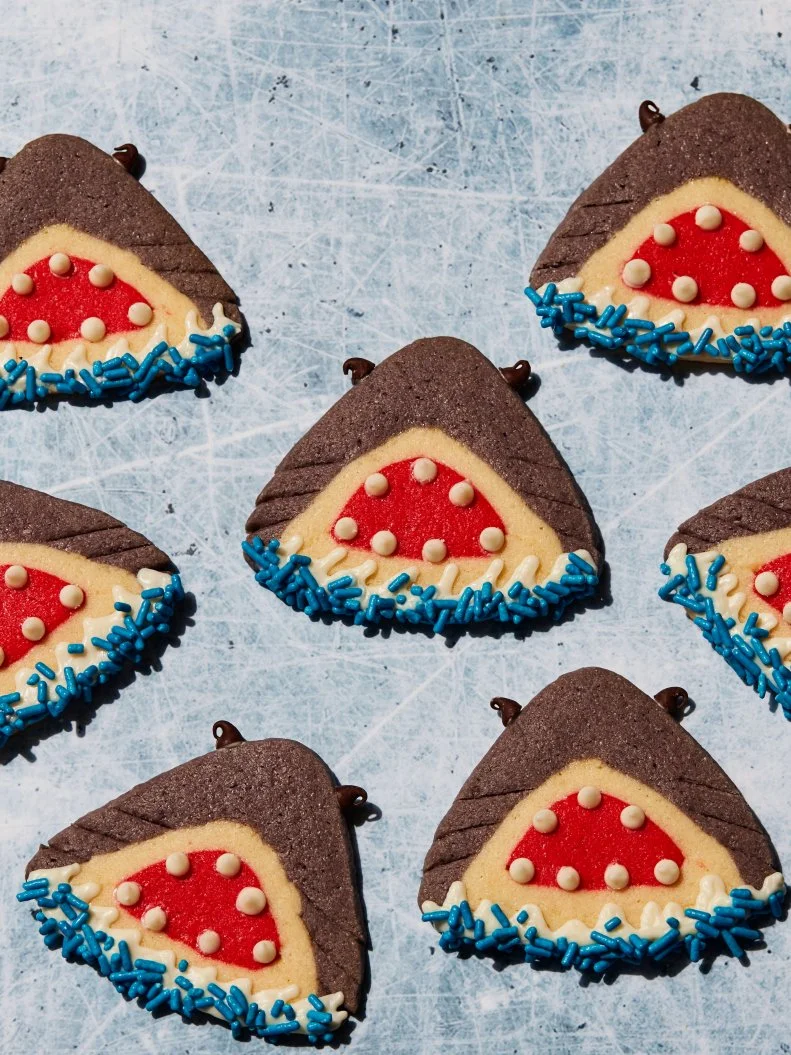 Food Network Kitchen’s Shark Slice-and-Bake Cookies.