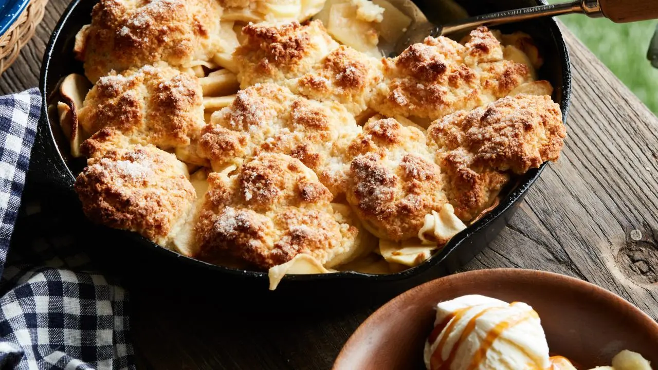 Smoked Apple Cobbler