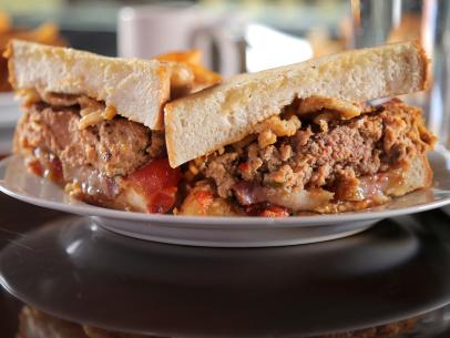 The Meatloaf Sandwich as Served at Sweet and Savory in Wilmington, North Carolina, as seen on Diners, Drive-Ins and Dives, Season 28.