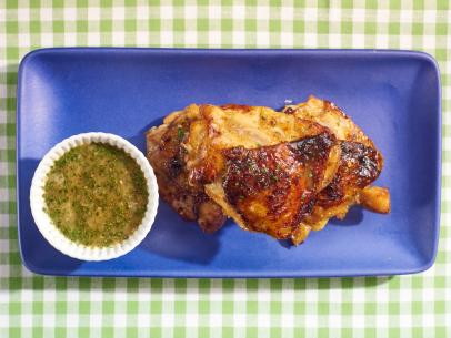 Sunny Anderson makes an Herbed Lemon Pepper Glaze, as seen on The Kitchen, Season 17.