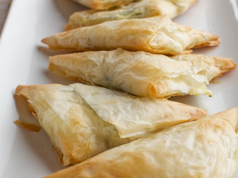 Close-up of Spinach Phyllo Hand Pie, as seen on The Pioneer Woman, Season 19.