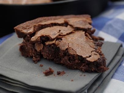 Closeup of brownie slice  as seen on Baked in Vermont Season 2