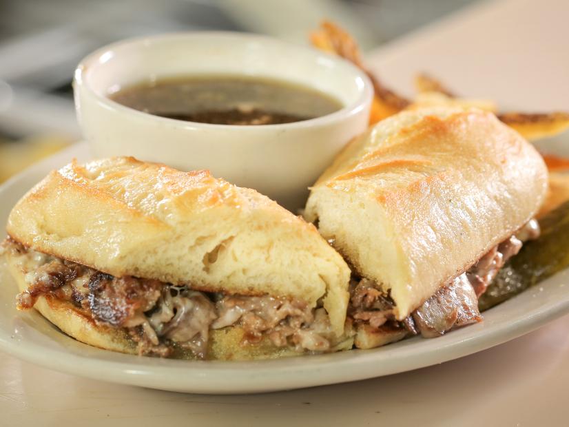 The Beef Dip as Served at Red Door in Seattle, Washington, as seen on Diners, Drive-Ins and Dives, Season 28.