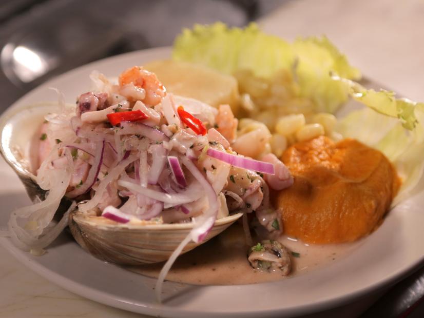 The Ceviche Especial as Served at Taste of Peru in Chicago, Illinois, as seen on DDD Nation, Special.