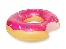 Is there anything more relaxing than floating on a giant doughnut?