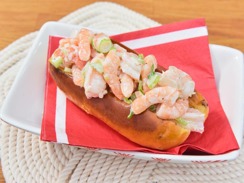Katie Lee makes a Shrimp Salad Roll, as seen on Food Network's The Kitchen