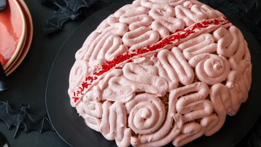 Zombie Brain Cake: A Halloween Dessert - Dark Chocolate Cake