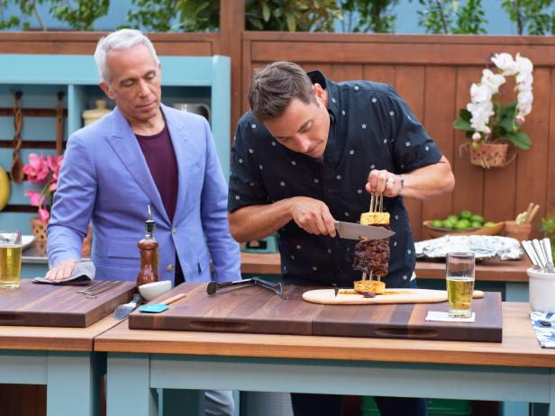 Jeff Mauro makes Charred Tacos al Pastor, as seen on Food Network's The Kitchen