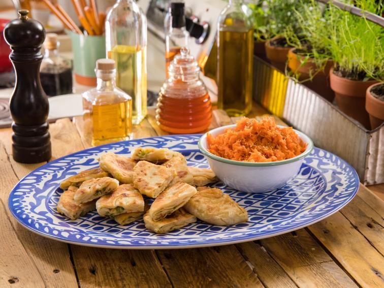 Scallion Pancakes with Maple Syrup Slaw Recipe Molly Yeh Food Network