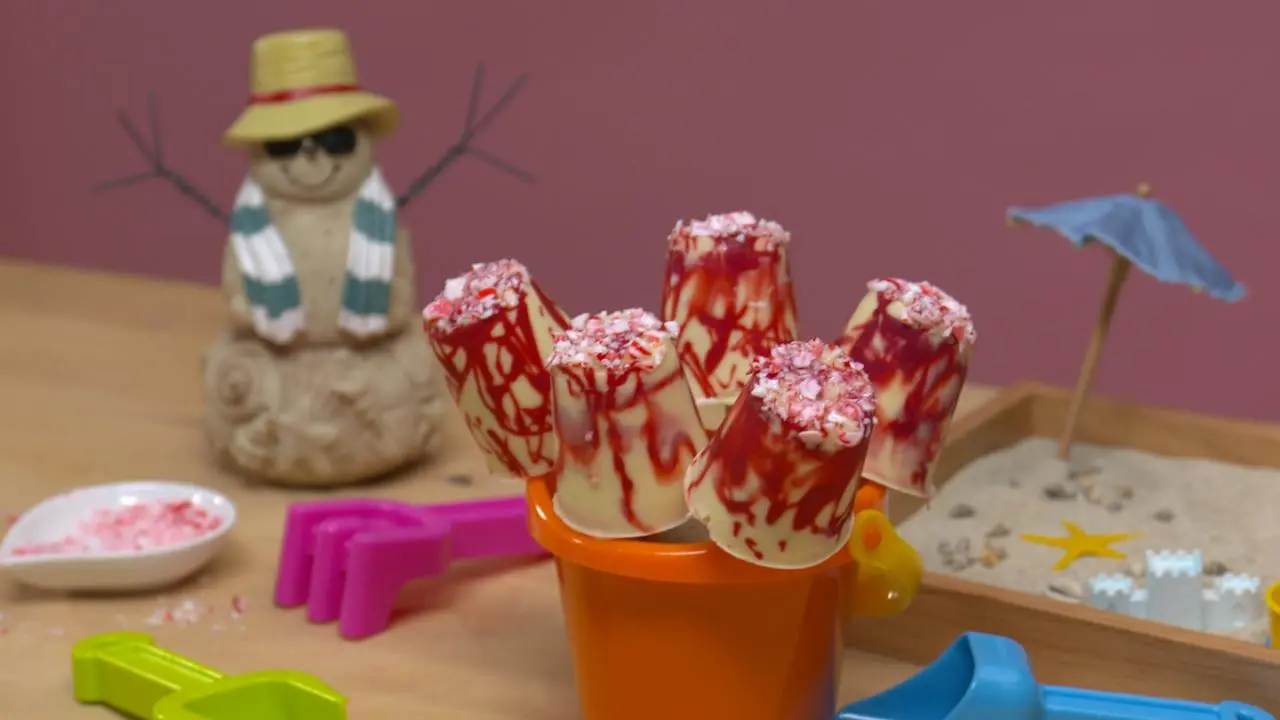 Peppermint Ice Cream Pops
