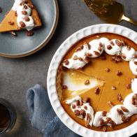 Food Network Kitchen’s Crustless Pumpkin Pie for NEW FNK, as seen on Food Network.