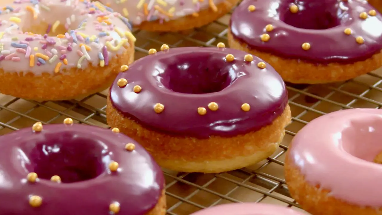Baked Donuts with Three Glazes