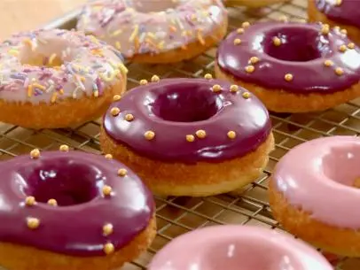 Molly Yeh's "Baked Donuts" with rhubarb, blueberry and blood orange.