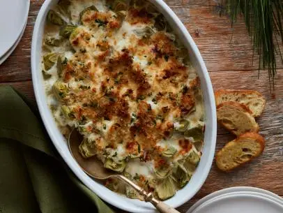 Food Network Kitchen’s Stuffed Artichoke Casserole.