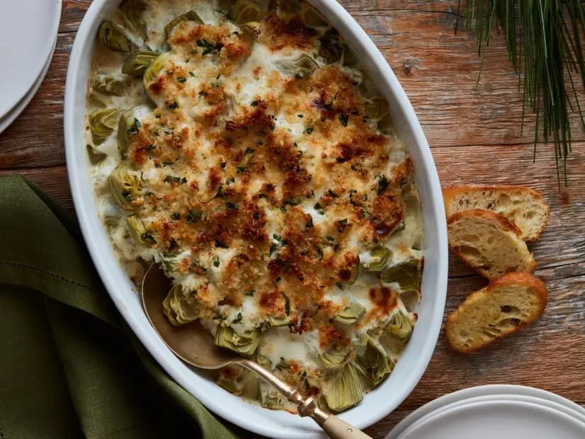 Food Network Kitchen’s Stuffed Artichoke Casserole.