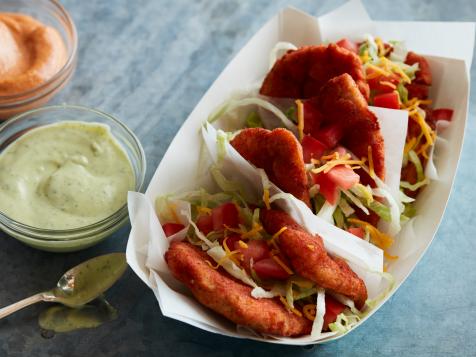Naked Flaming Hot Chicken Chalupas