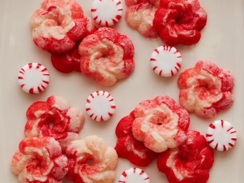 Peppermint Spritz Cookies
