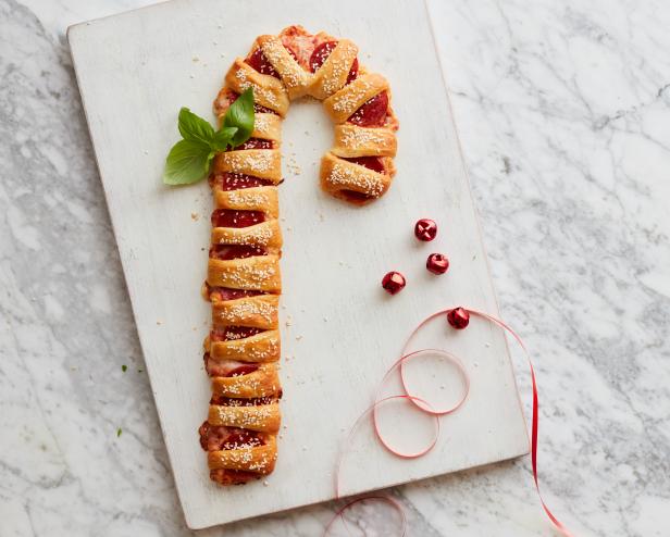 Food Network Kitchen’s Pizza Candy Cane Crescent.