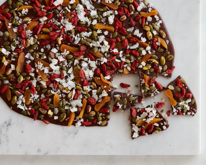 Food Network Kitchen’s Superfood Chocolate Bark.