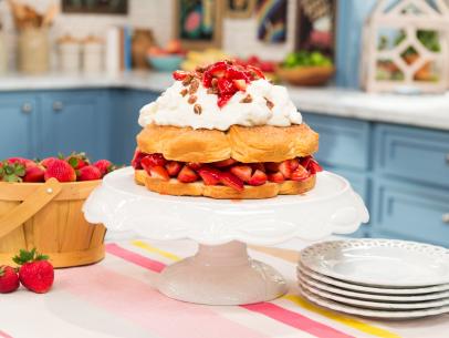 Pillsbury Bake Off Winner Amy Nelson's strawberry biscuit cake, as seen on The Kitchen, Season 18.