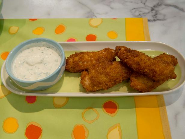 Quinoa-crusted chicken tenders, as seen on The Kitchen, Season 18.