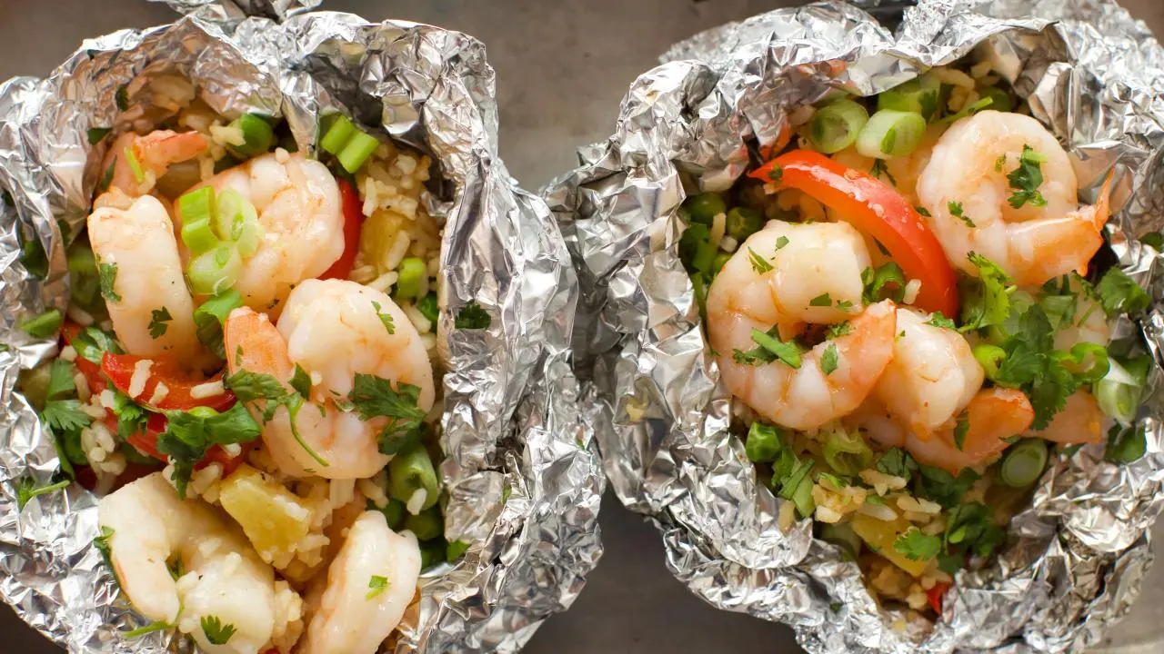 Teriyaki Shrimp Parcels