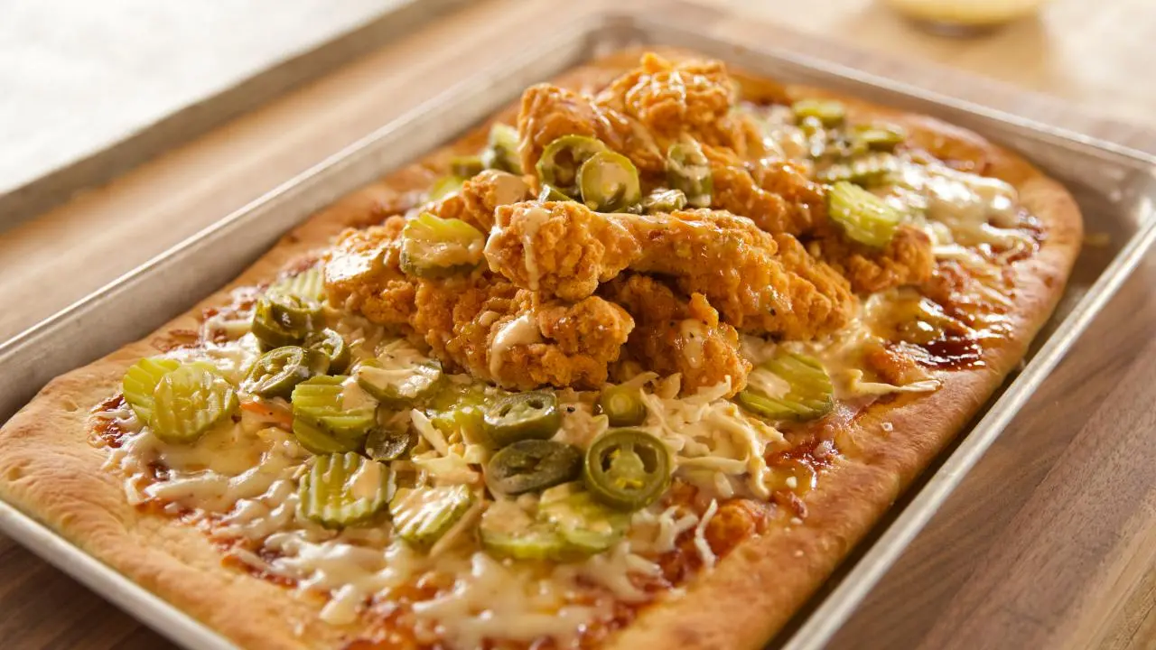 Fried Chicken Pizza