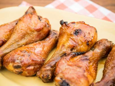 Jeff Mauro makes Smoked Crispy Drumsticks with Maple Butter Hot Sauce, as seen on Food Network's The Kitchen 
