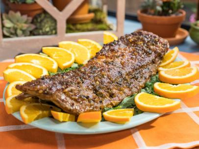 Sunny Anderson makes Easy Orange Jalapeno Ribs, as seen on Food Network's The Kitchen 