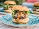Katie makes a French Onion Burger, as seen on Food Network's The Kitchen