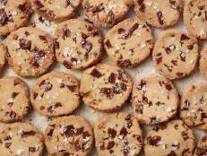 Alison Roman's Salted Butter Chocolate Chunk Shortbread for the Last Call for Summer episode of The Kitchen, as seen on Food Network.