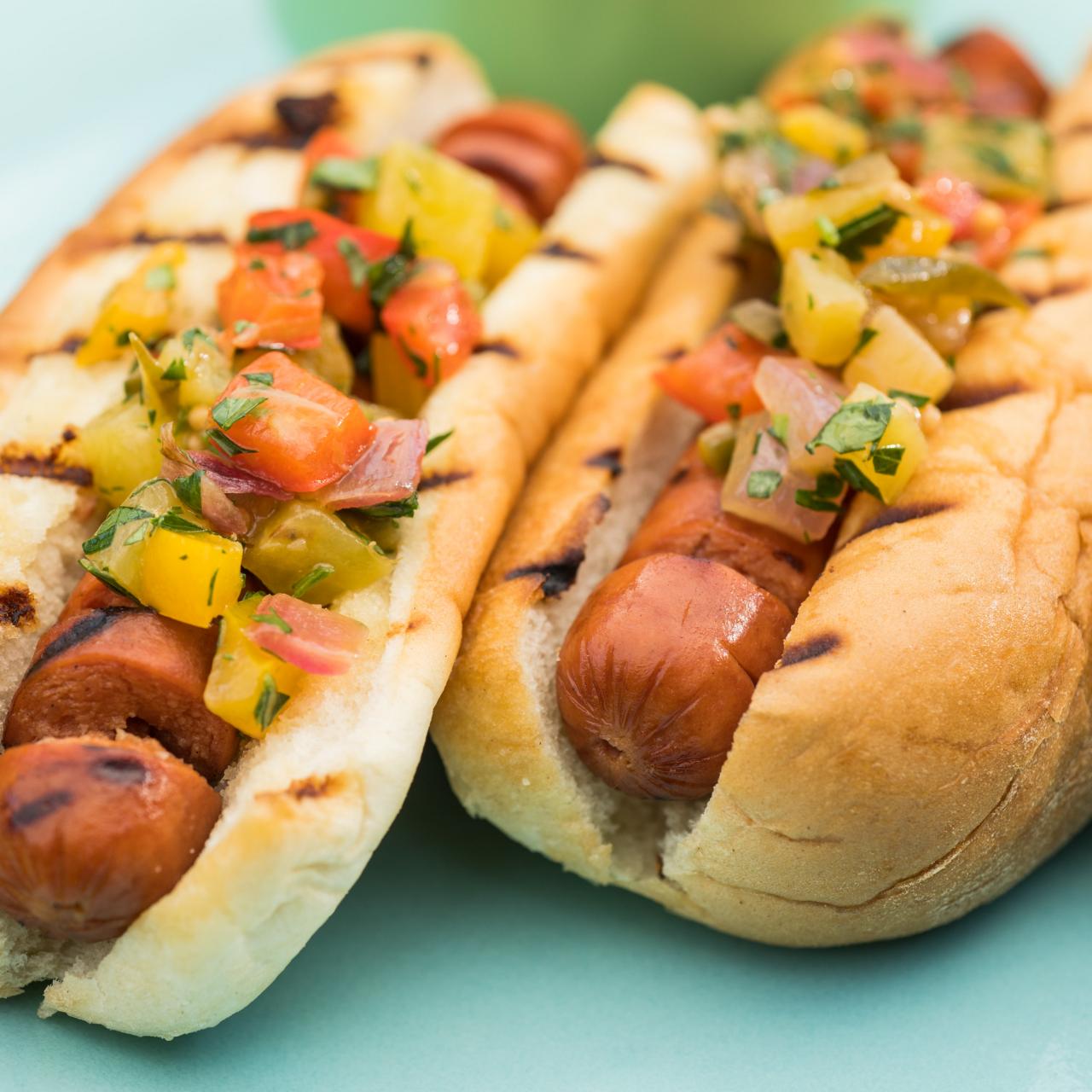 Kitchen Simmer: Grilled Hot Dogs with Pineapple Relish