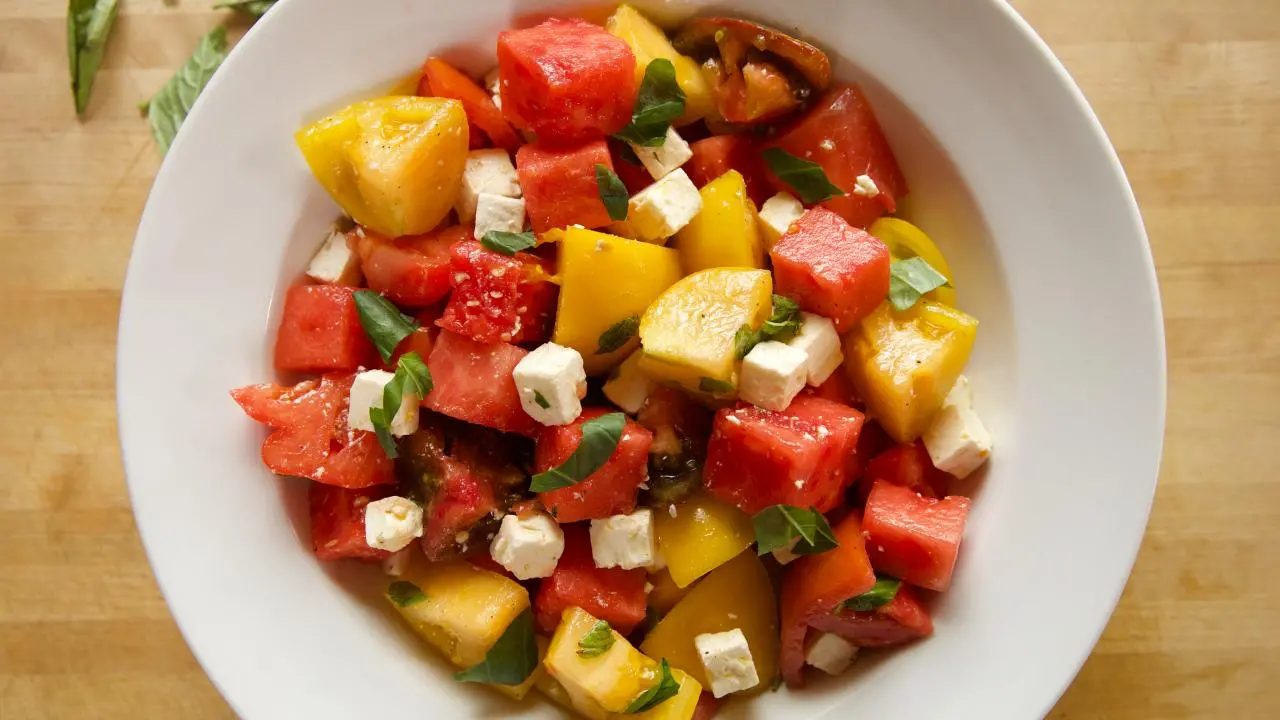 Tomato and Watermelon Salad
