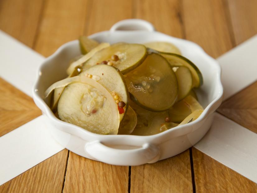 Close-up of Quick Pickles, as seen on the The Pioneer Woman, Season 19.