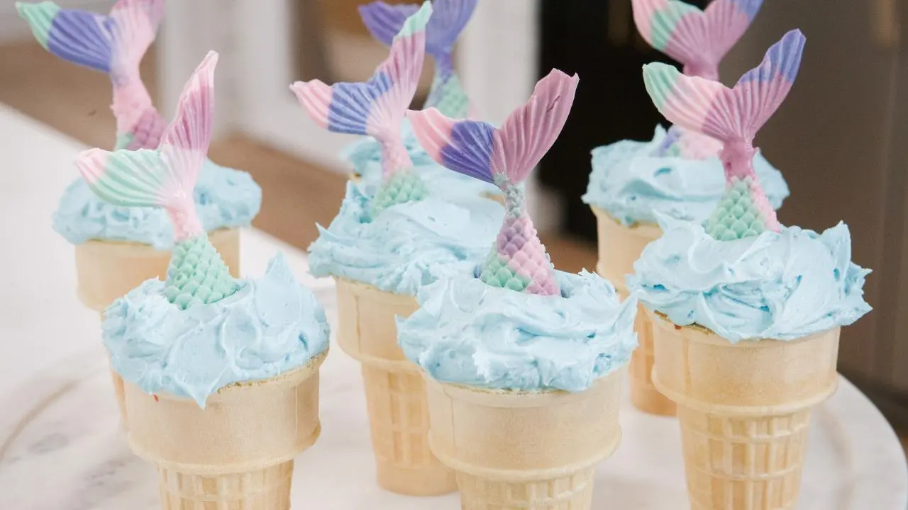 Cupcake Stuffed Ice Cream Cone