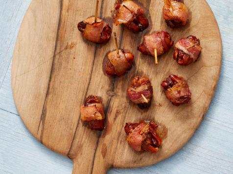 Bacon-Wrapped Dates Stuffed With Chorizo