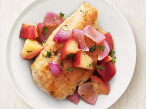 Chicken With Apple, Onion and Cider Sauce