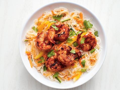 Grilled Shrimp with Rice Noodles