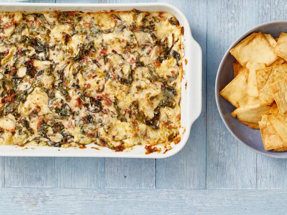 Spicy Swiss Chard and Artichoke Dip Recipe | Guy Fieri | Food Network