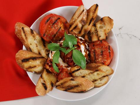 Grilled Tomatoes and Burrata