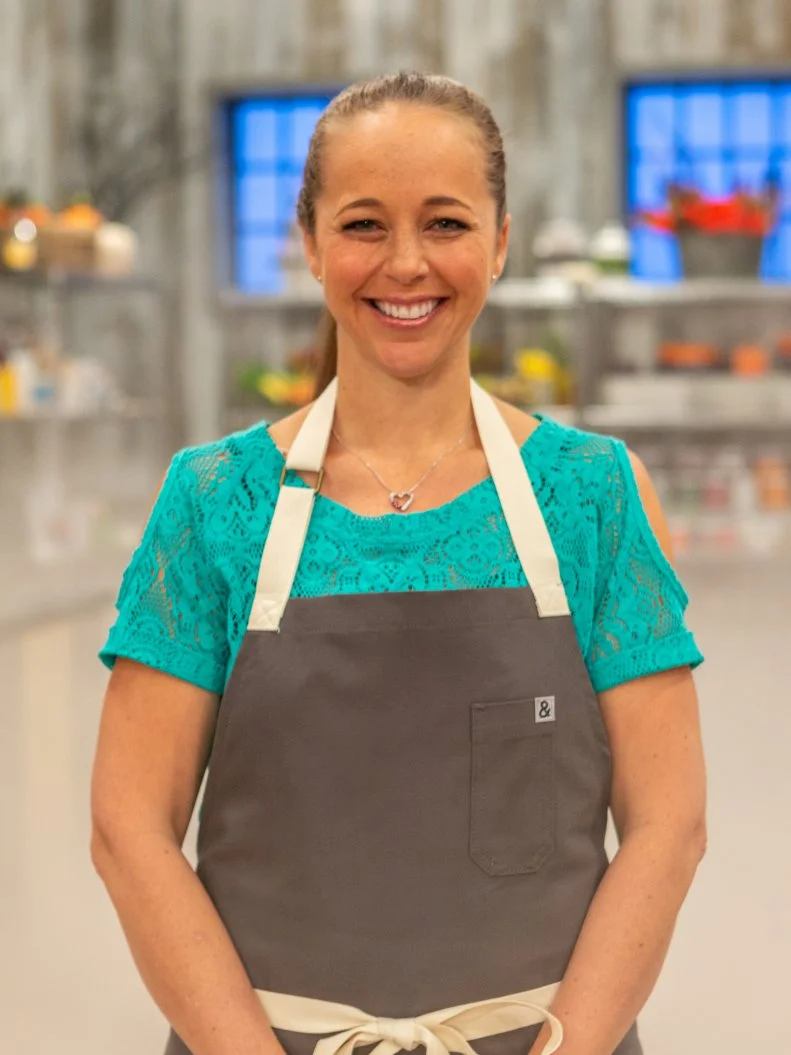 Contestant Lyndsy McDonald poses for a photo on set, as seen on Food Network's Halloween Baking Championship Season 4.