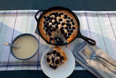 Cast-Iron Cobbler with Louisiana Blackberries and Sassy Sauce