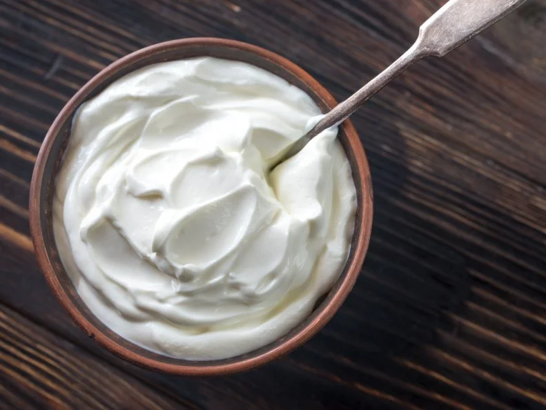 Bowl of Greek yogurt