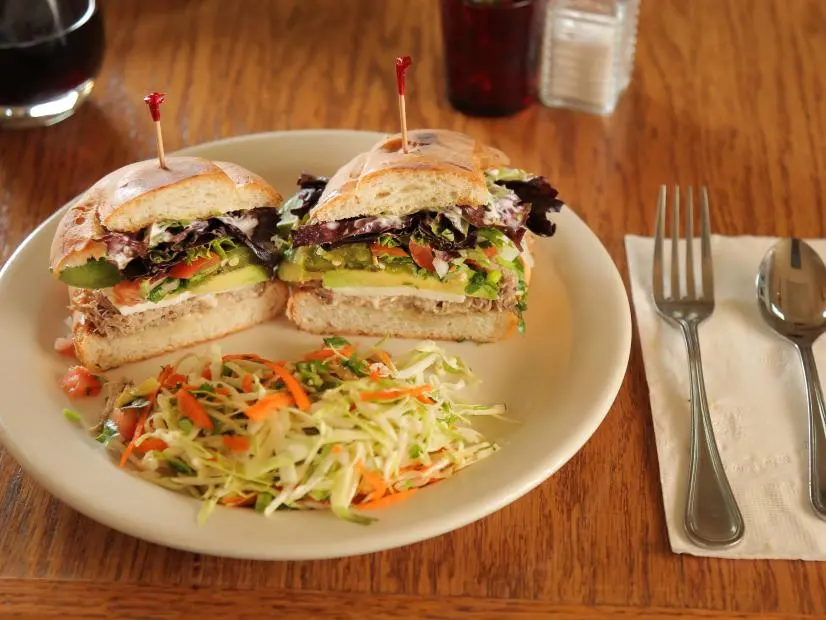 The Carnitas Torta as Served at Agave in Ashland, Oregon, as seen on Diners, Drive-Ins and Dives, Season 29. 