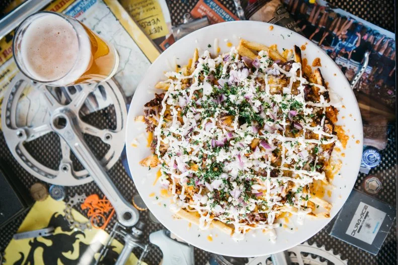 Some 20 minutes south of the outdoor mecca Sun Valley Resort is Power House, a hybrid pub and bike shop in Hailey with a vintage bicycle display. In a nod to the state’s most-celebrated foodstuff, cut-to-order fries are the base of the Idaho Nachos, cloaked in chili, cheddar, goat cheese, sour cream and onion. After your meal, inhale more of that country air with a session on the bocce court.