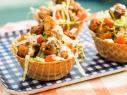 Jeff Mauro makes Crispy Buttermilk Popcorn Chicken and Waffle Bowls, as seen on Food Network's The Kitchen 