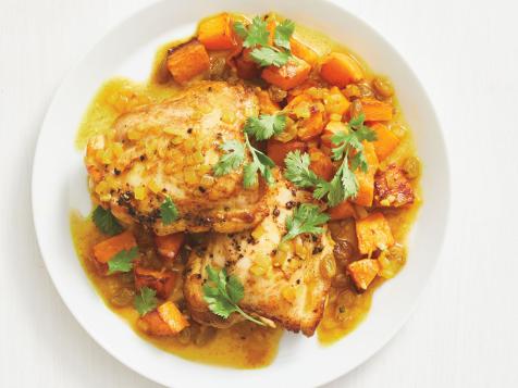 Braised Chicken Thighs with Butternut Squash